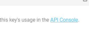 「API Console」をクリック